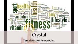  Presentation with abstract medical - Theme having background as metaphor for health background and a soft green colored foreground