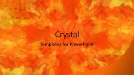  Presentation with green maple leaves - Theme consisting of background autumnal maple leaves soft background and a  colored foreground