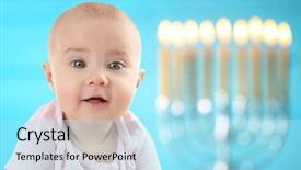  Presentation with festive - Amazing slide set having background baby's first hanukkah backdrop and a arctic colored foreground