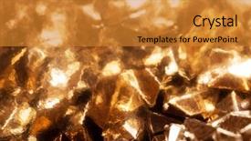  Presentation with gold design - Amazing presentation theme having background background of gold particle backdrop and a gold colored foreground