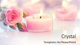  Presentation with heart flowers - PPT layouts having background beautiful valentine card art background and a cream colored foreground