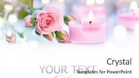  Presentation with heart flowers - Colorful presentation design enhanced with background beautiful valentine card art backdrop and a white colored foreground