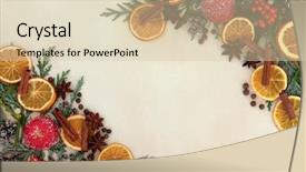  Presentation with parchment paper - Colorful slides enhanced with background border with dried fruit backdrop and a lemonade colored foreground