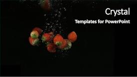  Presentation with rain water falling - Cool new PPT theme with background bright high quality video backdrop and a black colored foreground