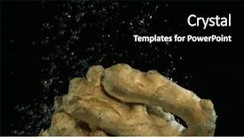  Presentation with water splash on black - Beautiful slides featuring background bright high quality video backdrop and a black colored foreground