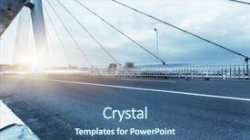  Presentation with china shanghai - PPT theme with background car - traffic at shanghai china blue background and a ocean colored foreground