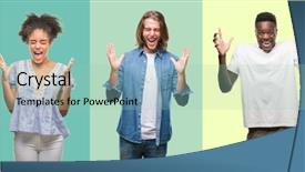  Presentation with chinese american - Audience pleasing PPT theme consisting of background celebrating mad and crazy backdrop and a mint green colored foreground