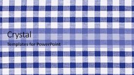 Presentation with checkered tablecloth - Cool new presentation theme with background checks - blue checkered tablecloth backdrop and a light blue colored foreground