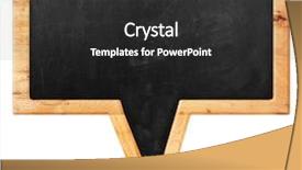  Presentation with futuristic bubble - PPT layouts having background classroom - blackboard speech bubble background and a  colored foreground