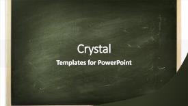  Presentation with black chalkboard chalk dust - Slides featuring background classroom - chalk rubbed out on chalkboard background and a tawny brown colored foreground