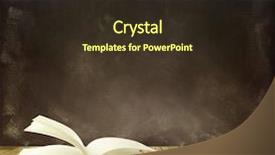  Presentation with open book - Audience pleasing slide set consisting of background classroom - open book on floor backdrop and a wine colored foreground