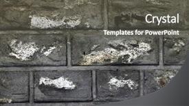  Presentation with rock wall - Beautiful slide set featuring background closeup texture for desighn backdrop and a dark gray colored foreground