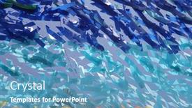  Presentation with artwork - Presentation design featuring background-colors-beautiful-colors background and a teal colored foreground