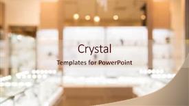  Presentation with blurred bokeh - Cool new slides with background concept - jewelry store backdrop and a lemonade colored foreground