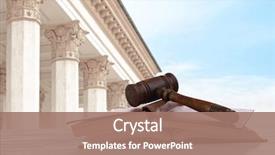  Presentation with law books - PPT theme with background concept of law background and a coral colored foreground
