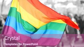  Presentation with civil rights - PPT layouts featuring background concept of lgbt rights background and a violet colored foreground