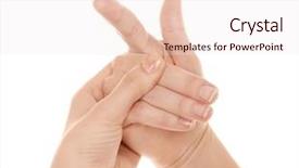  Presentation with joints - Cool new slide deck with background concept of orthopedist attendance backdrop and a sky blue colored foreground