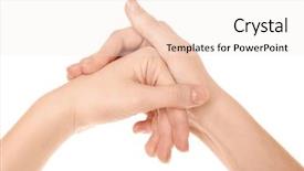  Presentation with joints - Amazing slide set having background concept of orthopedist attendance backdrop and a sky blue colored foreground