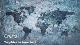  Presentation with cartography - Cool new PPT layouts with background continents and lands geography backdrop and a ocean colored foreground