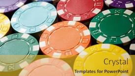  Presentation with casino - Slide deck with background-created-with-casino-chips background and a gold colored foreground