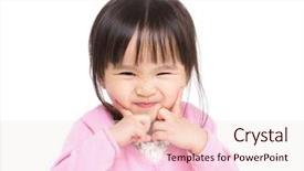  Presentation with smiling little girl - Slides having background cute - smiling lovely girl background and a lemonade colored foreground