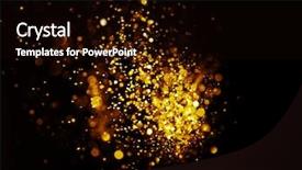  Presentation with gold glitter - Cool new PPT theme with background dark gold and black backdrop and a black colored foreground