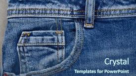  Presentation with dark blue gray - Slide deck featuring cloth patch - gray background-detail of vintage blue background and a ocean colored foreground