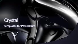  Presentation with black chrome metallic mesh metal - PPT theme having background elektronika - black metall 01 background and a  colored foreground