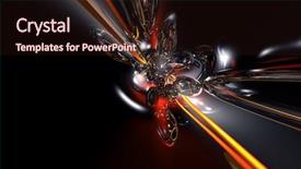  Presentation with mirror - PPT theme enhanced with background elektronika - black mirror bubbles background and a wine colored foreground