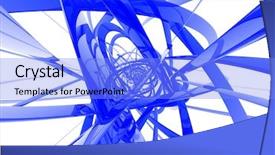  Presentation with torus - Presentation theme with background elektronika - blue torus effect background and a light blue colored foreground