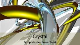  Presentation with abstract color powder explosion - Audience pleasing slide set consisting of background elektronika - colored wires abstract backdrop and a yellow colored foreground