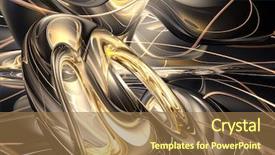  Presentation with wires - Slides consisting of background elektronika - golden bronce wires 02 background and a coral colored foreground