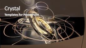  Presentation with wires - Cool new theme with background elektronika - golden bronce wires 03 backdrop and a tawny brown colored foreground