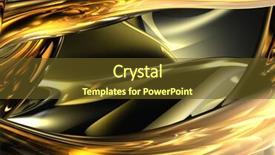  Presentation with wires - Presentation design featuring background elektronika - golden wires 01 background and a tawny brown colored foreground