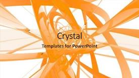  Presentation with torus - Cool new presentation theme with background elektronika - orange torus effect backdrop and a yellow colored foreground