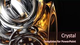  Presentation with silver - Audience pleasing theme consisting of background elektronika - silver orange rings backdrop and a wine colored foreground