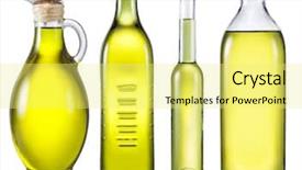  Presentation with olive oil and products - Beautiful PPT theme featuring background file contains clipping path backdrop and a yellow colored foreground