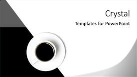  Presentation with cup coffee - Colorful presentation theme enhanced with background flat lay style withe backdrop and a white colored foreground