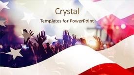  Presentation with independence day - PPT theme with background for 4th of july background and a cream colored foreground