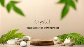  Presentation with natural cosmetic - PPT theme with background-for-cosmetic-products background and a lemonade colored foreground