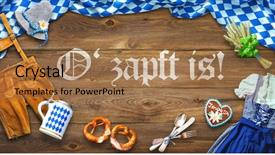  Presentation with rustic love - Presentation design consisting of background for oktoberfest with letter background and a coral colored foreground
