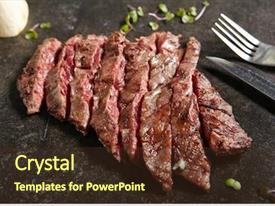Background Fresh Juicy Medium Rare PPT template 82 | CrystalGraphics
