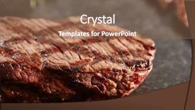  Presentation with hot steam earth - PPT layouts featuring background fresh juicy medium rare background and a violet colored foreground