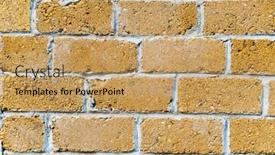  Presentation with brick wall - Presentation design having background-from-a-miniature-houses background and a coral colored foreground