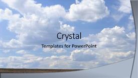  Presentation with land - Amazing slides having background from an arable land and the sky backdrop and a light blue colored foreground