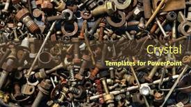  Presentation with hand tools - Cool new slides with background-from-old-vintage-hand backdrop and a tawny brown colored foreground