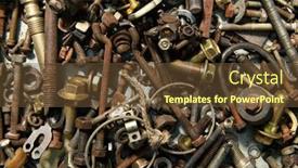  Presentation with hand tools - Slide set featuring background-from-old-vintage-hand background and a tawny brown colored foreground