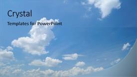 Presentation with sky blue - PPT layouts consisting of background from soft white clouds background and a light blue colored foreground