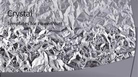  Presentation with cooking - Audience pleasing presentation consisting of background from wrinkled aluminum foil backdrop and a light gray colored foreground