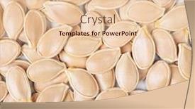  Presentation with pumpkin seeds - Audience pleasing slide set consisting of background-full-of-pumpkin-seeds backdrop and a lemonade colored foreground